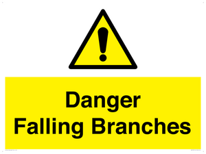 Danger Falling Branches